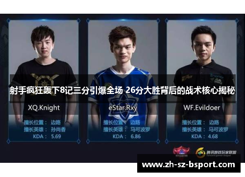 射手疯狂轰下8记三分引爆全场 26分大胜背后的战术核心揭秘